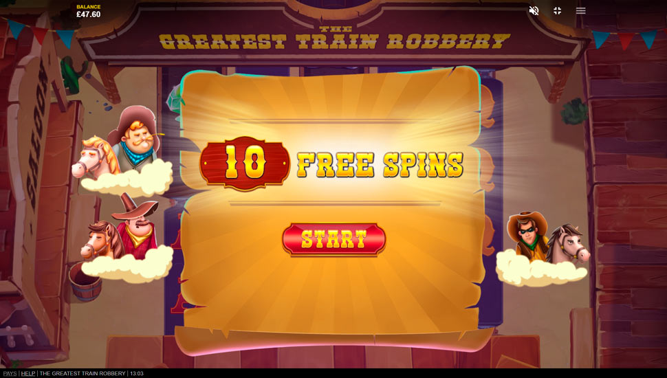 The Greatest Train Robbery slot Free Spins