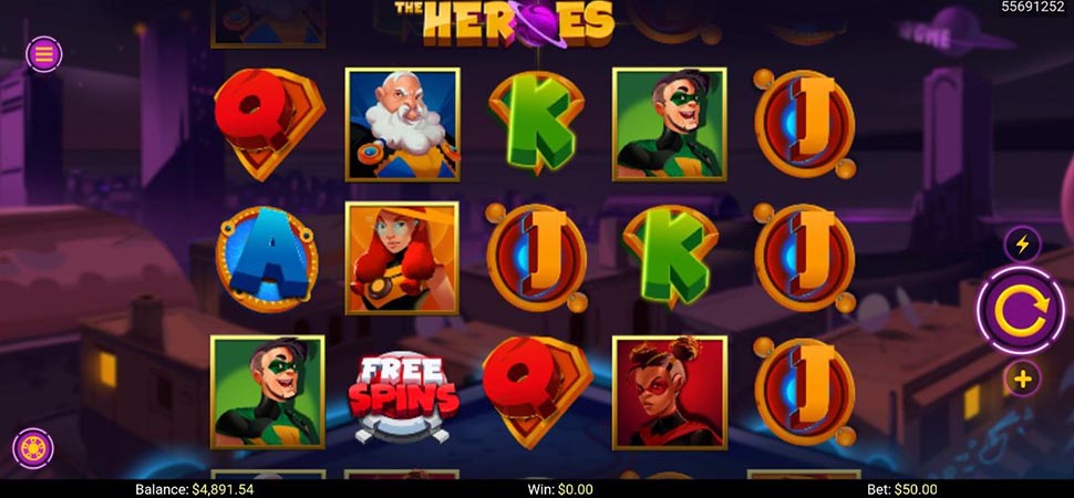 The Heroes slot mobile