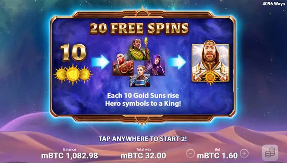 The King of Heroes slot Free Spins