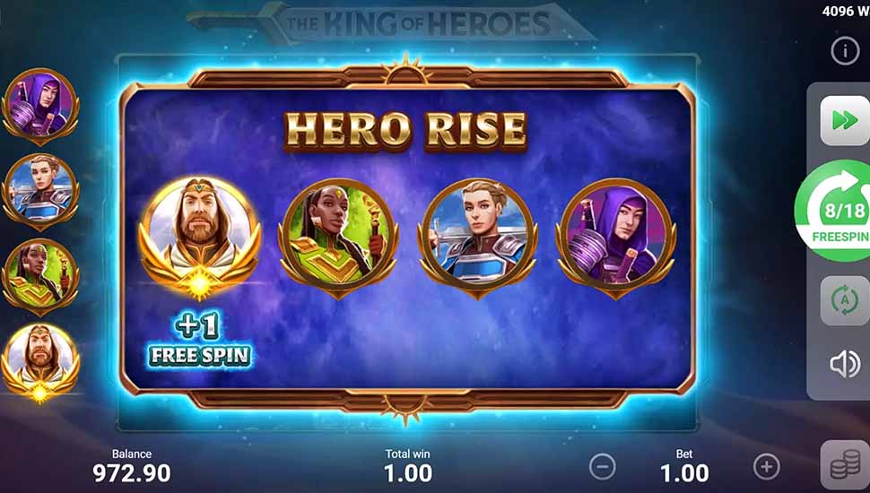 The King of Heroes slot Hero Rise