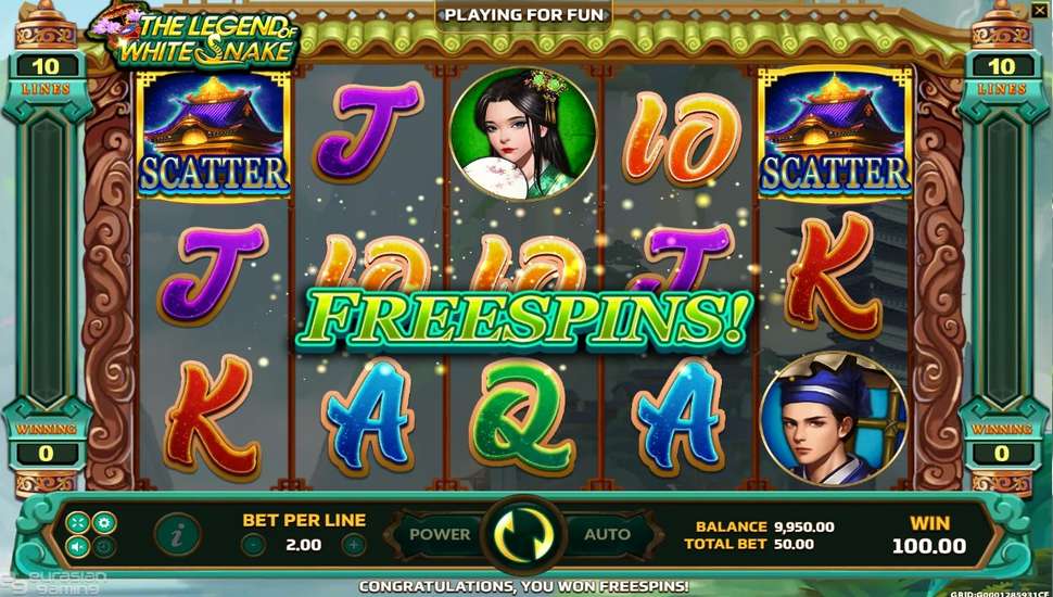 The Legend of White Snake Slot - Free Spins