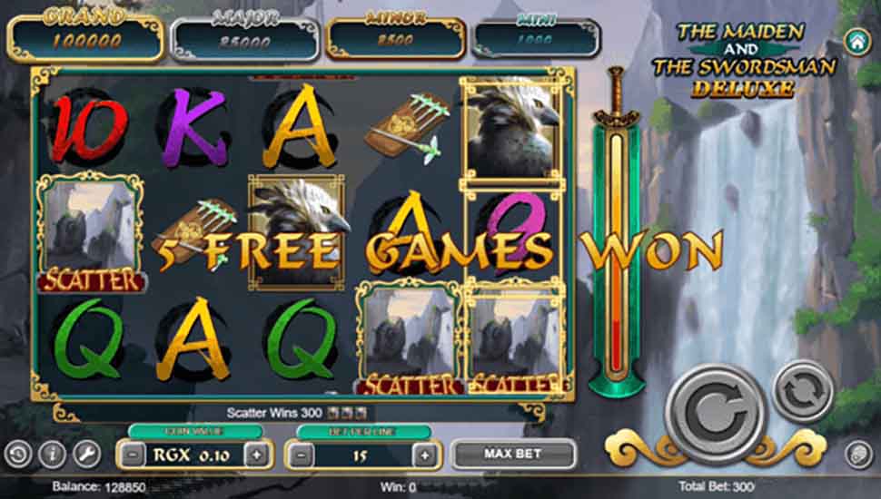 The Maiden and The Swordsman Deluxe slot free spins
