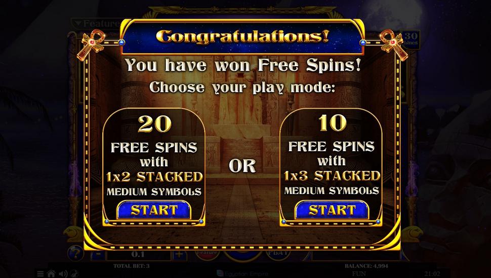 Times of Egypt Egyptian Darkness Slot - Free Spins