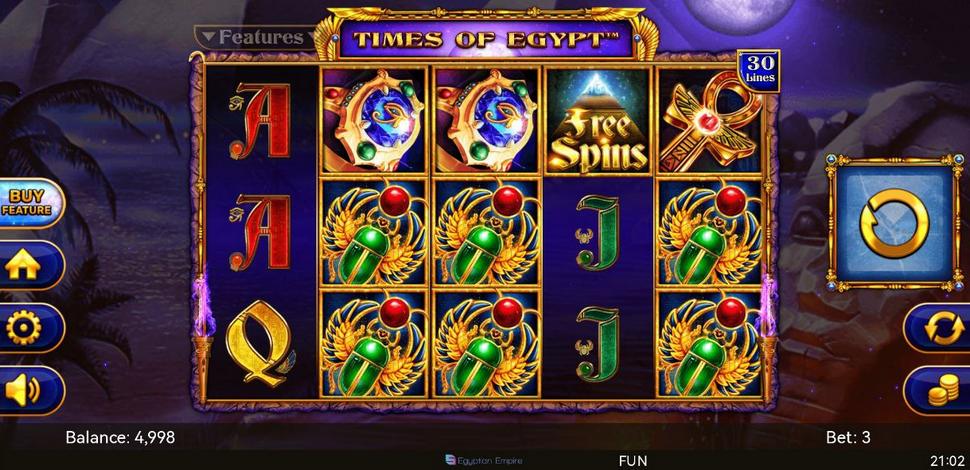 Times of Egypt Egyptian Darkness Slot Mobile
