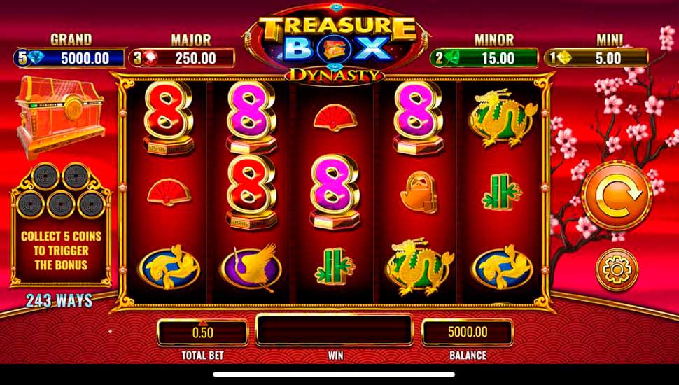 Treasure Box Dynasty slot mobile