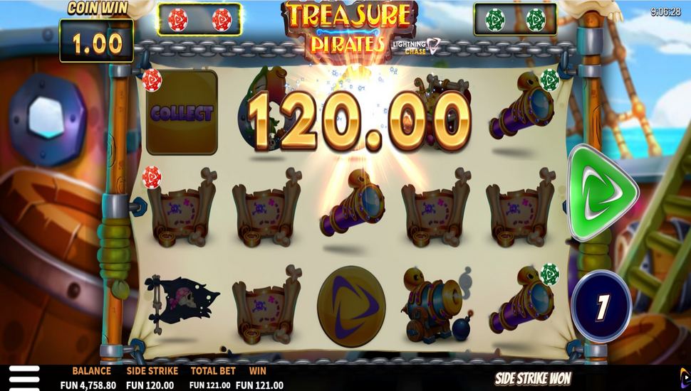 Treasure Pirates Slot - Side Strike