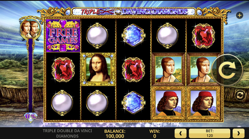 Triple Double Da Vinci Diamonds Slot by High 5 Games preview