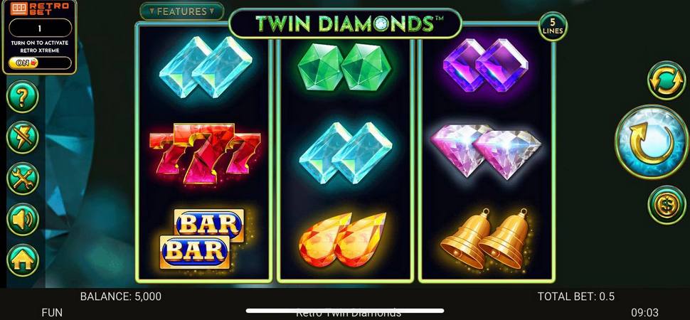 Twin Diamonds slot mobile