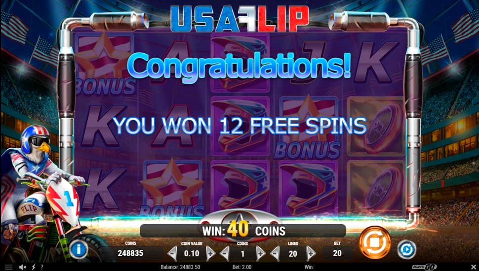 USA Flip slot Free Spins