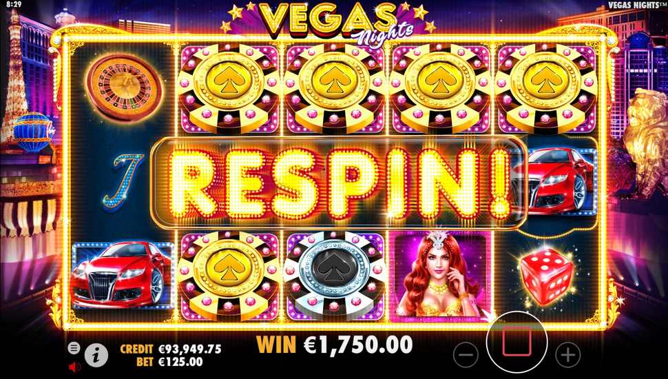 Vegas Nights Slot - Super Wild Respins