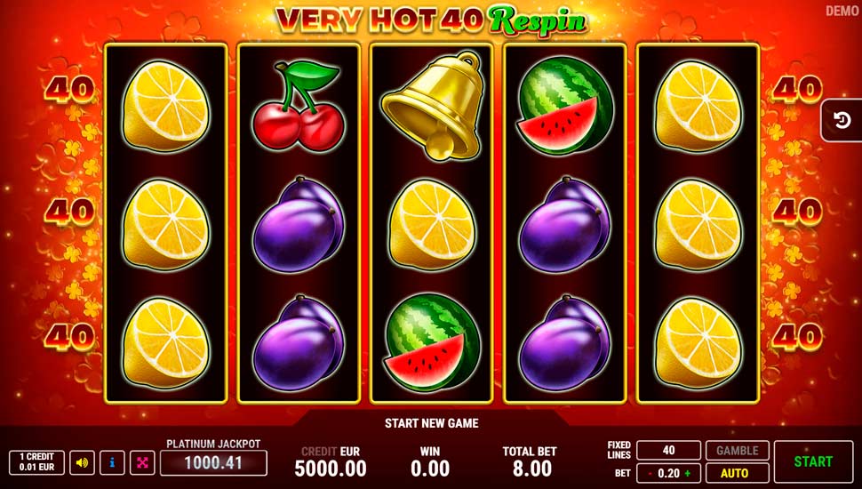 Very Hot 40 Respin Slot - Review, Free & Demo Play