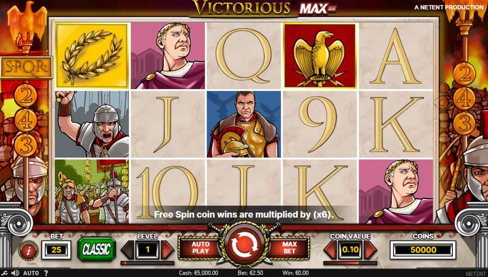 Victorious MAX Slot - Review, Free & Demo Play preview