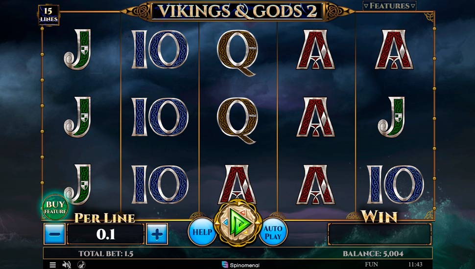 Vikings and Gods 2 15 Lines Slot - Review, Free & Demo Play