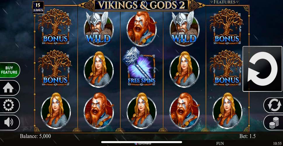 Vikings and Gods 2 15 Lines slot mobile