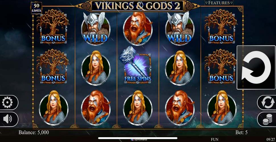 Vikings and Gods 2 slot mobile