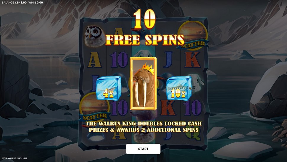 Walrus King slot free spins