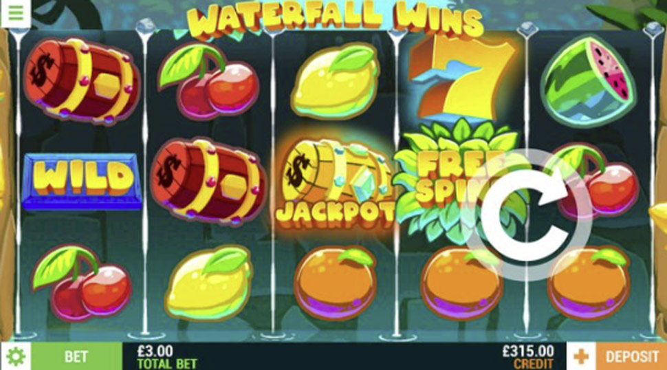 Waterfall wins - slot