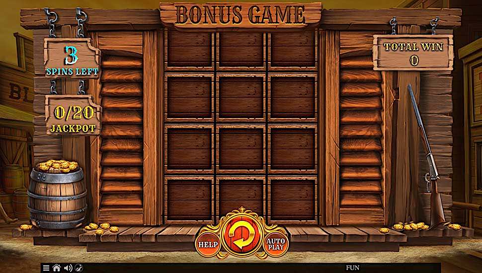 Western Tales slot bonus game