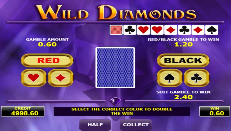 Wild Diamonds slot - risk game