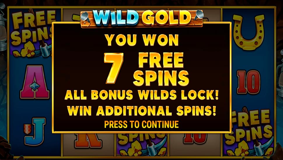 Wild gold slot - Free Spins