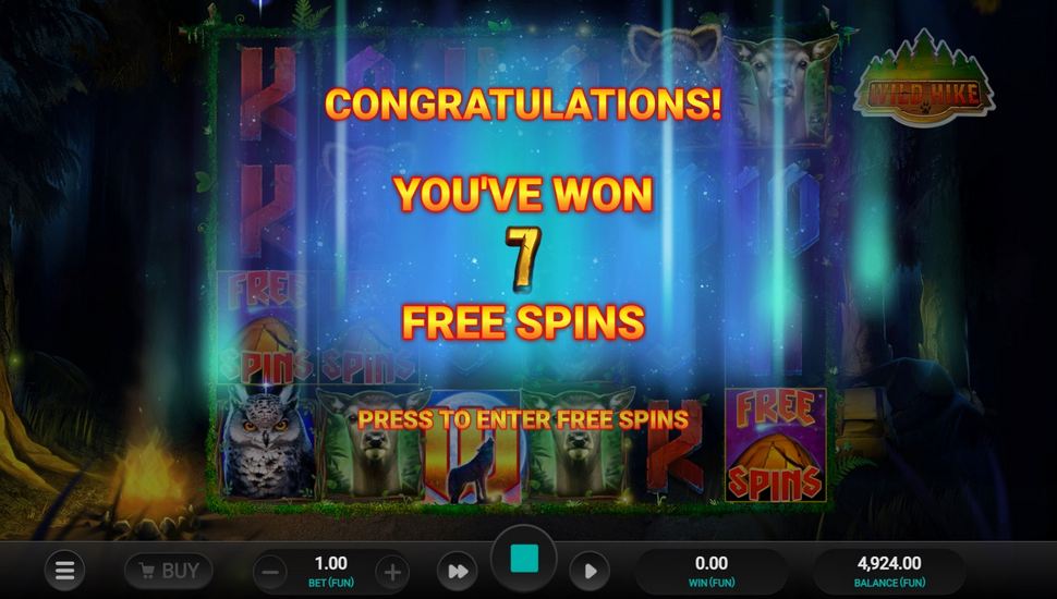 Wild Hike Slot - Free Spins