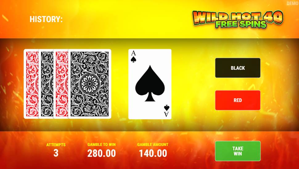 Wild Hot 40 Free Spins slot - feature