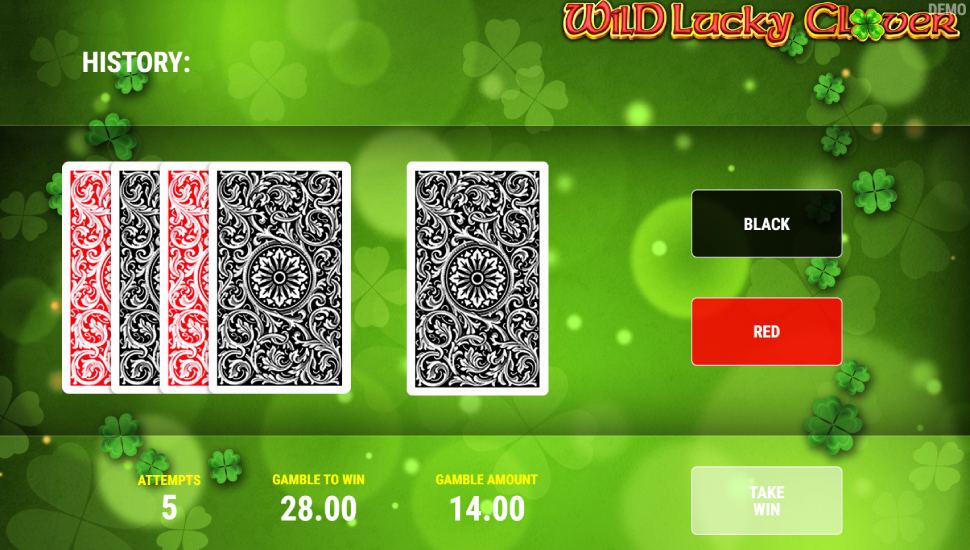 Wild Lucky Clover slot - risk game