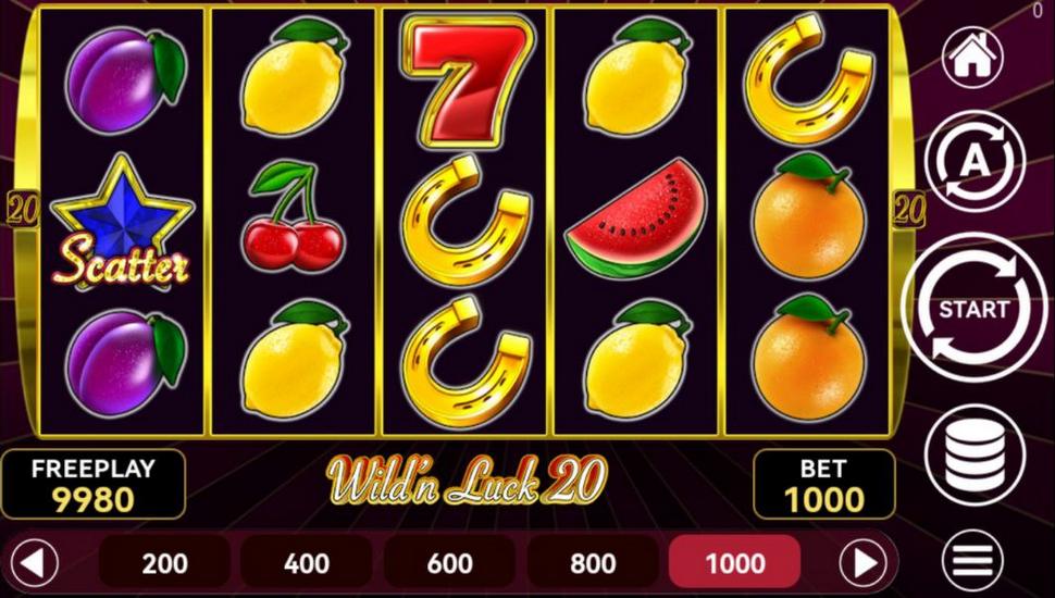 Wild'n Luck 20 Slot Mobile