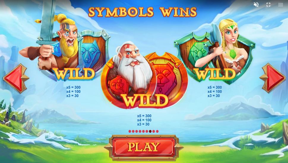 Wild Nords Slot - Paytable