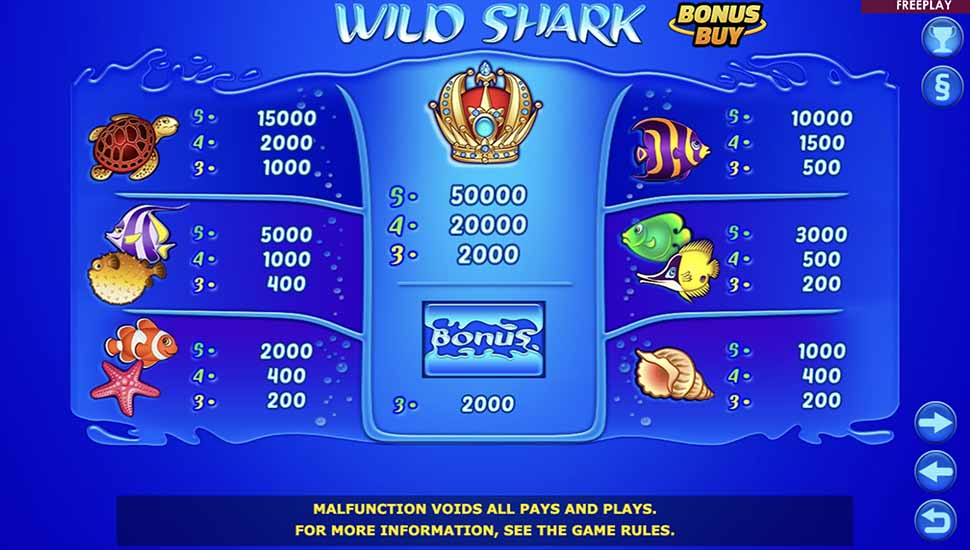 ⓻⓻⓻ Wild Shark Slot Online【FREE Play】RTP & Bonuses