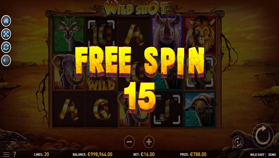 Wild Shot Slot - Free Spins