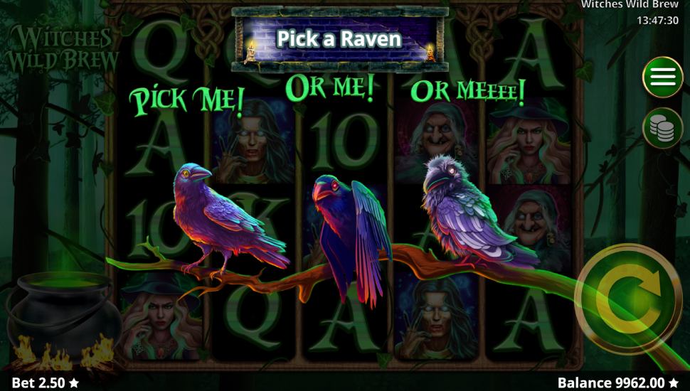 Witches Wild Brew slot - feature