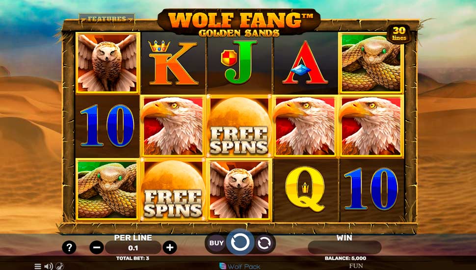 Wolf Fang Golden Sands Slot - Review, Free & Demo Play