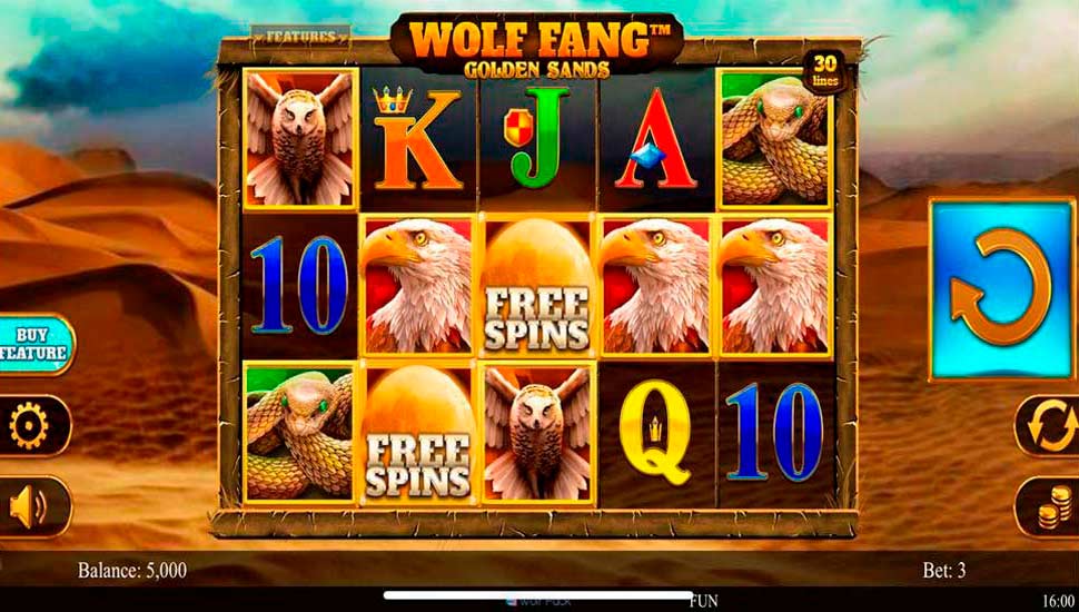 Wolf fang golden sands slot mobile