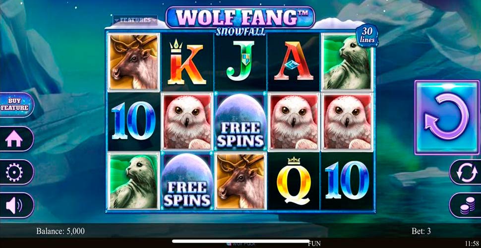 Wolf Fang Snowfall slot mobile