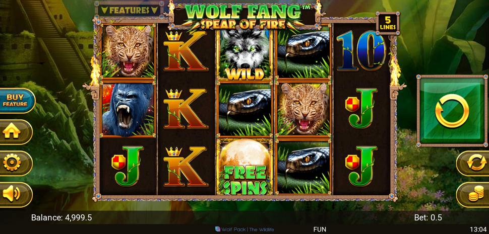 Wolf Fang Spear of Fire slot Mobile