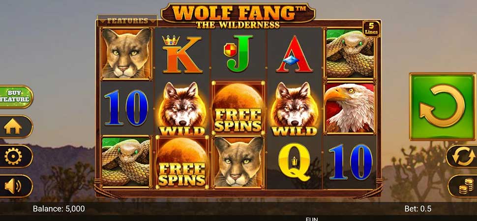 Wolf Fang The Wilderness slot mobile