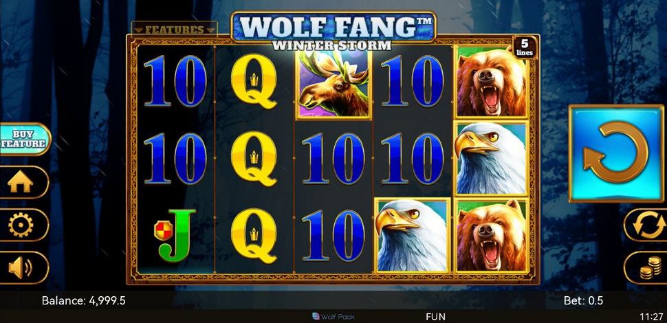 Wolf Fang Winter Storm Slot Mobile