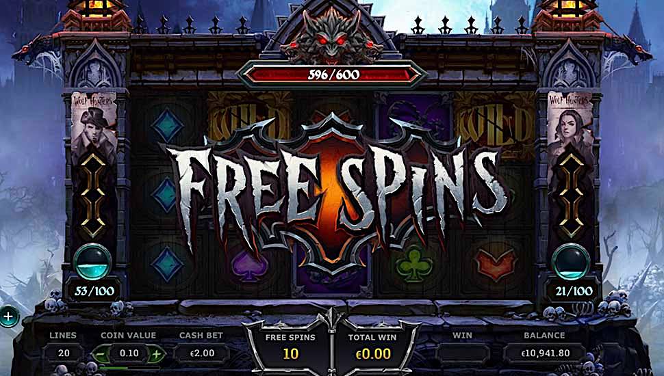 Wolf Twist, Up to 100 Free Spins Bonus