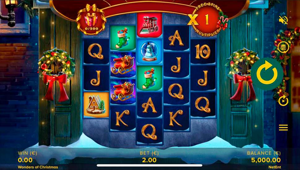 Wonders of Christmas slot mobile