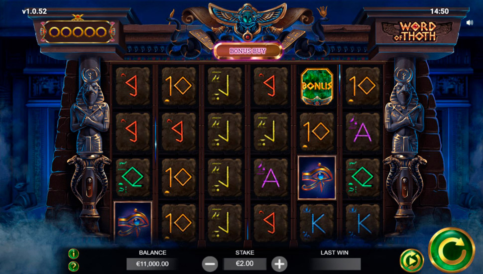 Word of Thoth Slot preview