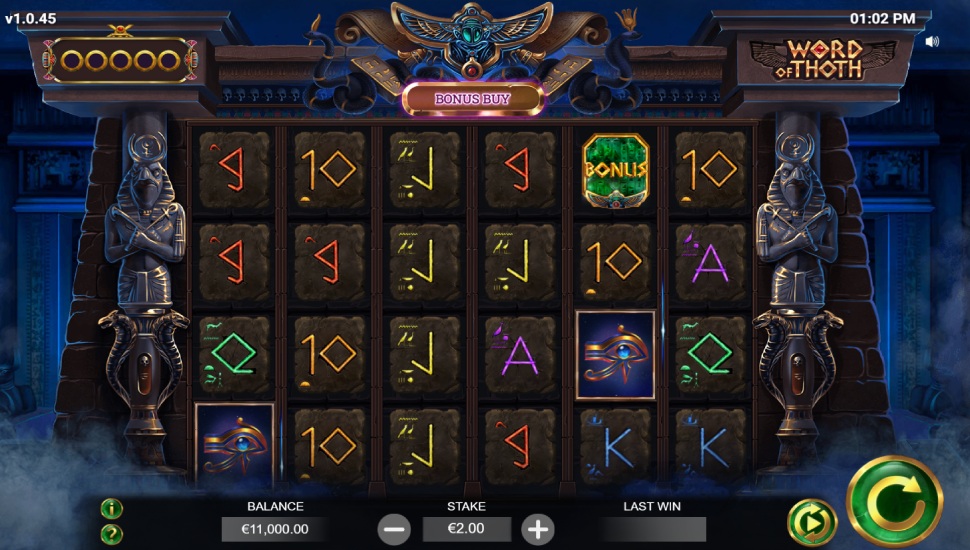 Word of Thoth Slot by Yggdrasil preview