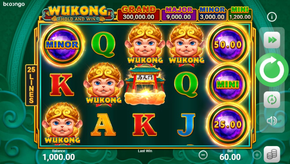 Wukong Hold and Win Slot by Booongo