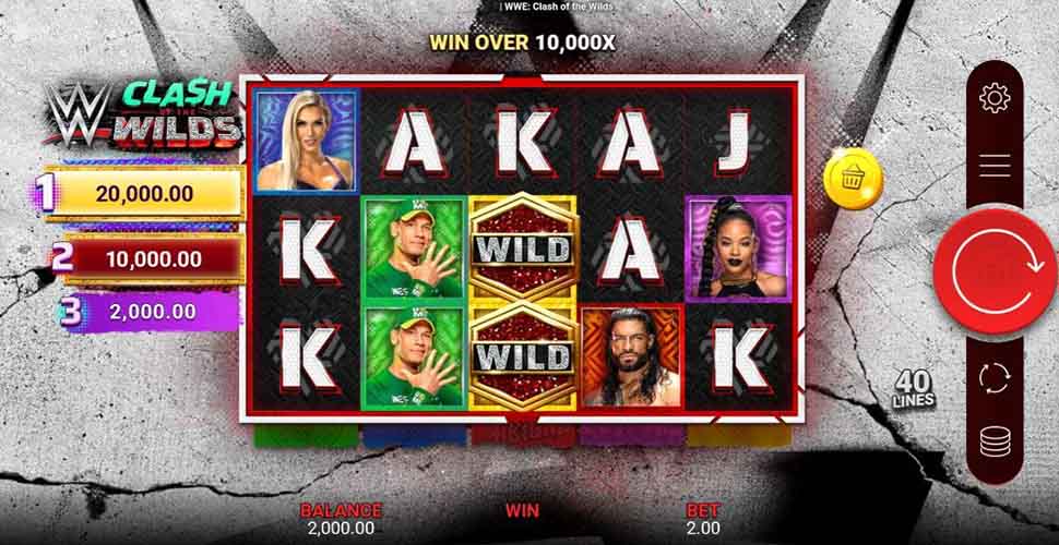 WWE Clash of the Wilds slot mobile