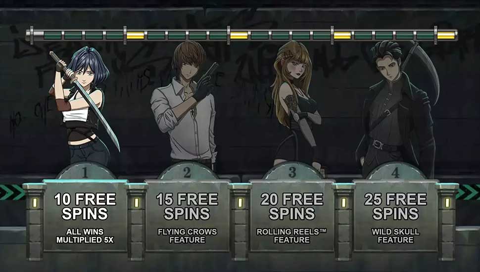 Yami Warriours slot free spins
