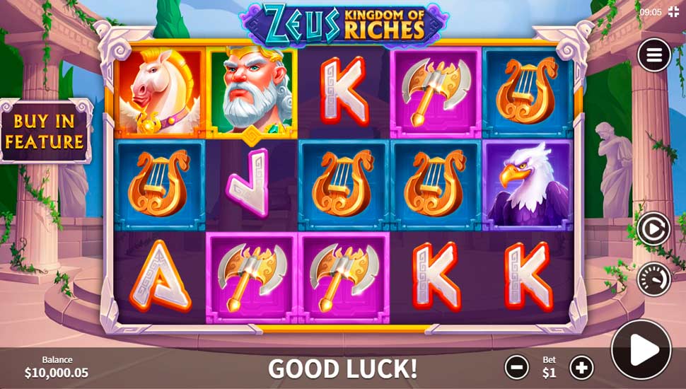 Zeus Kingdom of Riches Slot - Review, Free & Demo Play preview
