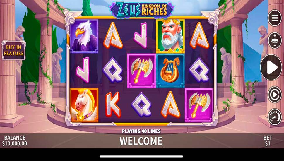 Zeus Kingdom of Riches slot mobile
