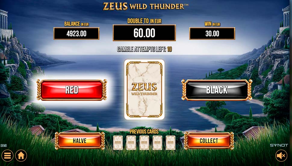 Zeus wild thunder slot - Gamble