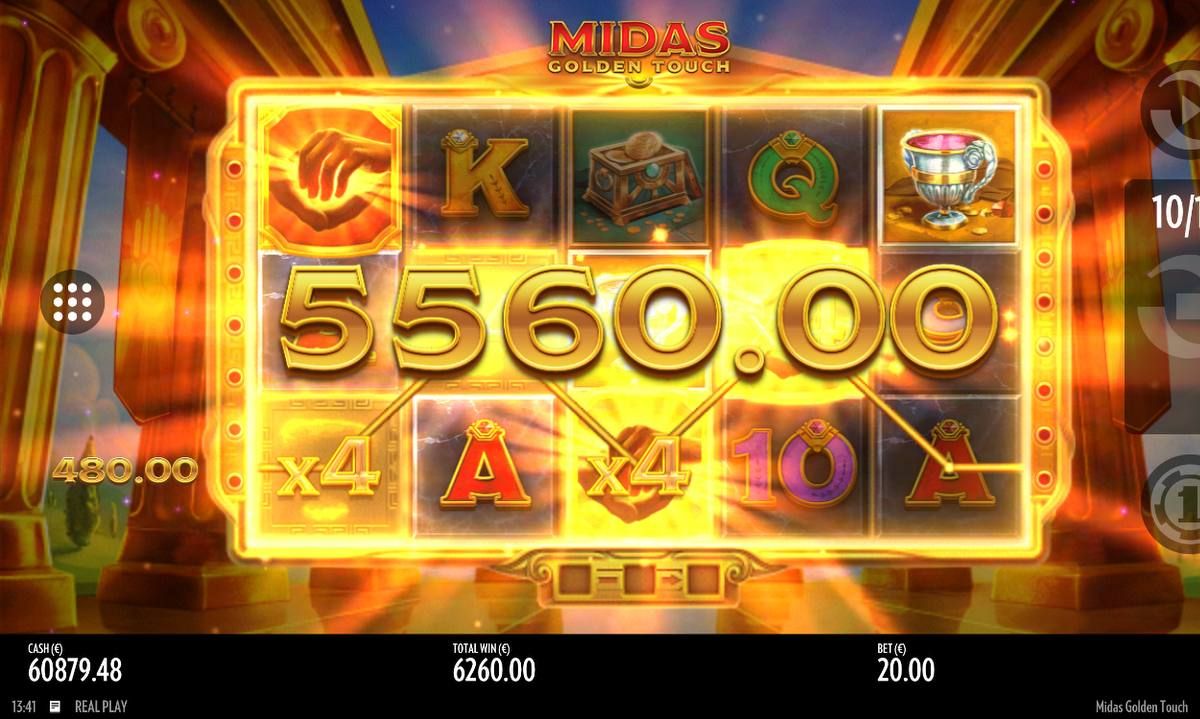 Midas Golden Touch, Video slot